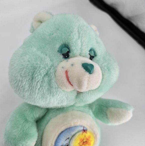 Carebear vintage plushy bed tine bear 1983 green moon 14" - Picture 3 of 5